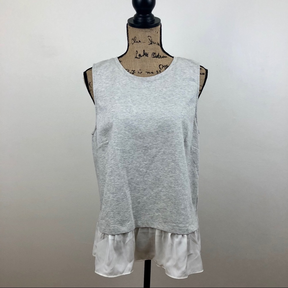 J. CREW FACTORY RUFFLE HEM TANK TOP